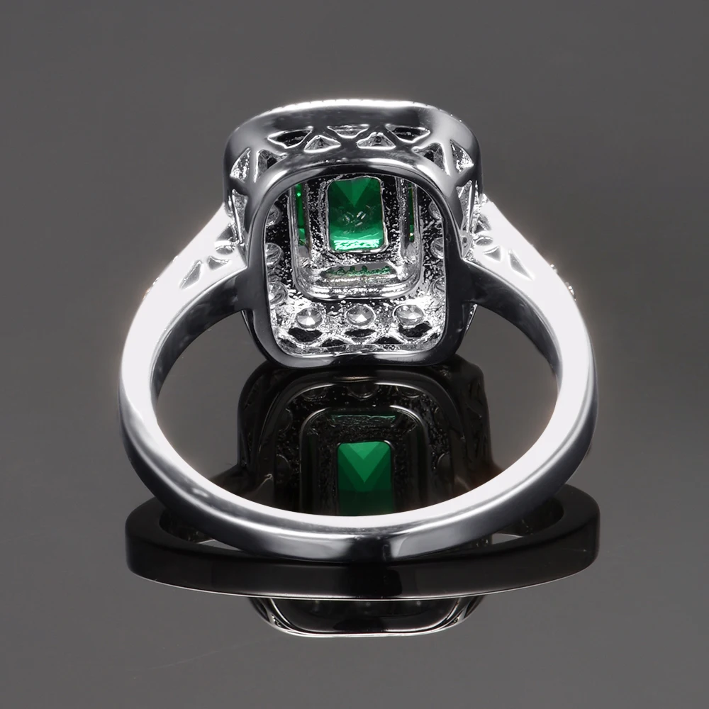 Новинка стильное Изумрудное женское кольцо Подарок на годовщину рождения размер