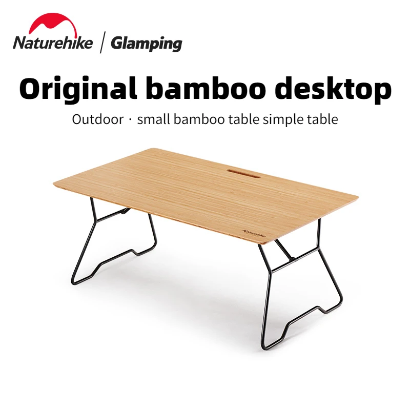 

Naturehike Outdoor Small Bamboo Table Camping Foldable Barbecue Picnic Table Portable Field Simple Table Folding Table