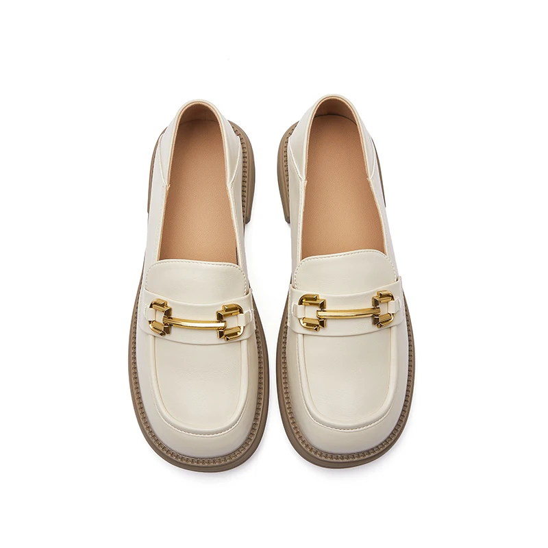 AIYUQI Loafers Women Genuine Leather 2023 Spring Horsebit Women Shoes Korean Casual Round Toe Women's Lazy Shoes