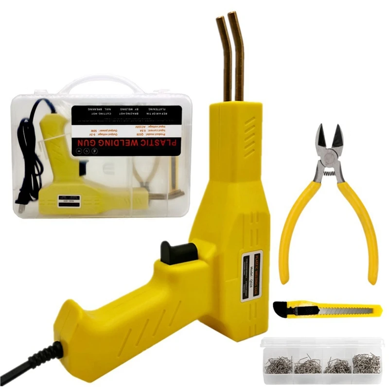 

Plastic Welding Kit Quick Heating Plastic- Welder for w/ 4 Types for Staples Repair