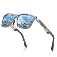 new all aluminum magnesium frame color film polarized sunglasses 031