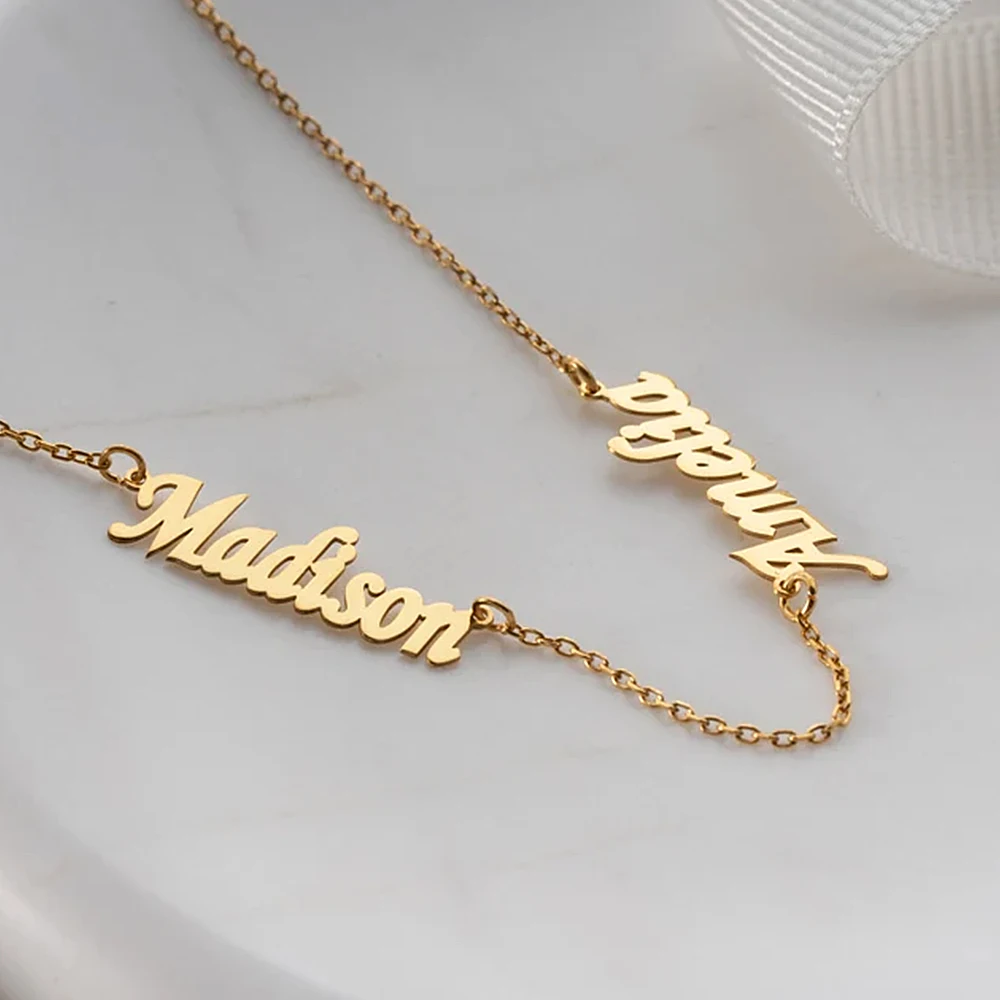 Women's Stainless Steel Custom Necklace Multiple Names Custom Pendant Personality Necklace Women's Neck Charm Jewelry
