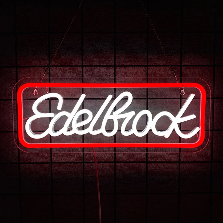 

Неоновая вывеска Edelbrock в стиле ретро