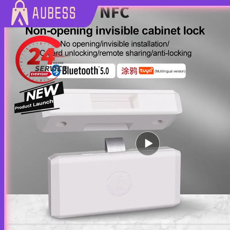 

1~4PCS Smart Anti-theft Lock Wardrobe Lock Tuya Smart Switch Smart Lock Smart Home Long-lasting Battery Life