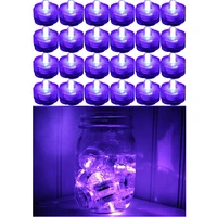 d2 1224pcs purple submersible led lights waterproof tea lights flameless tealight led floral tea light for party wedding pool