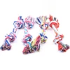 1 pcs Pets dogs pet supplies Pet Dog Puppy Cotton Chew Knot Toy Durable Braided Bone Rope 18CM Funny Tool (Random Color ) 2