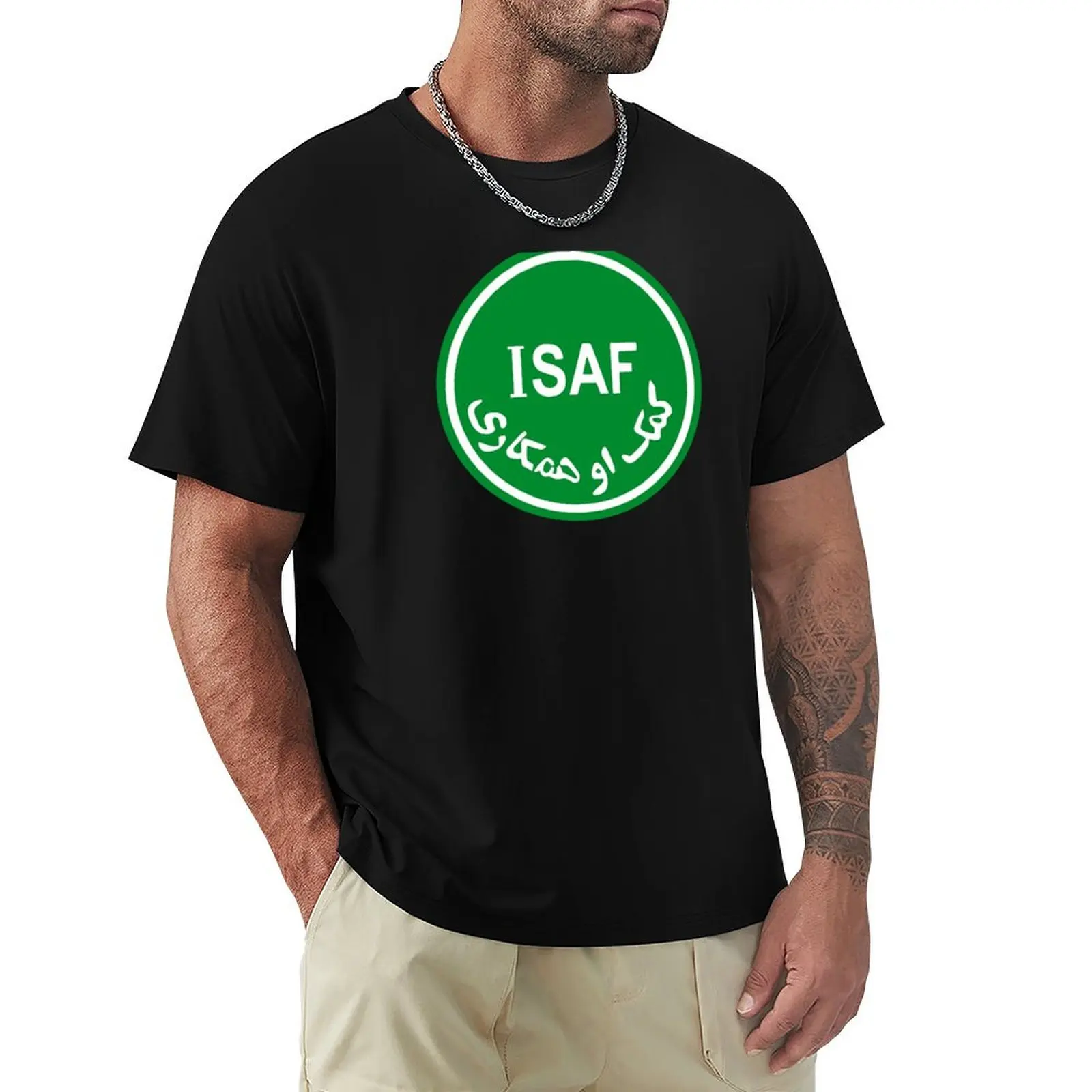Фото Футболка ISAF INTERNATIONAL SECURITY ASSISTANCE FORCE, большой размер, универсальная модель. №1