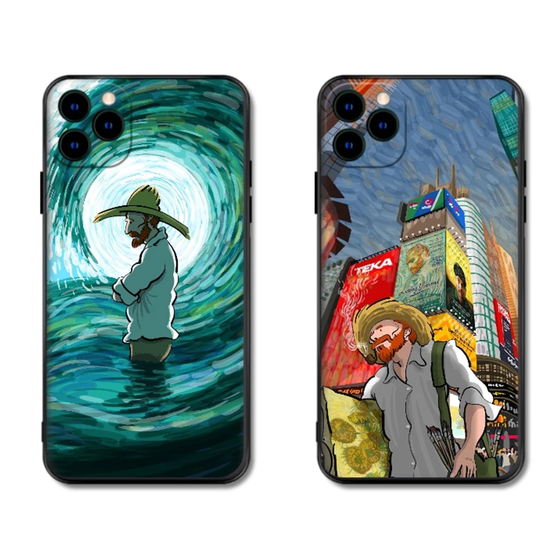 

Современный мягкий чехол Ван Гога для Iphone 13, 12, 11 Pro Max Mini, 7, 8 Plus, Xr, X, Xs, Max Se, чехол для телефона с рисунком, Чехлы, Обложка