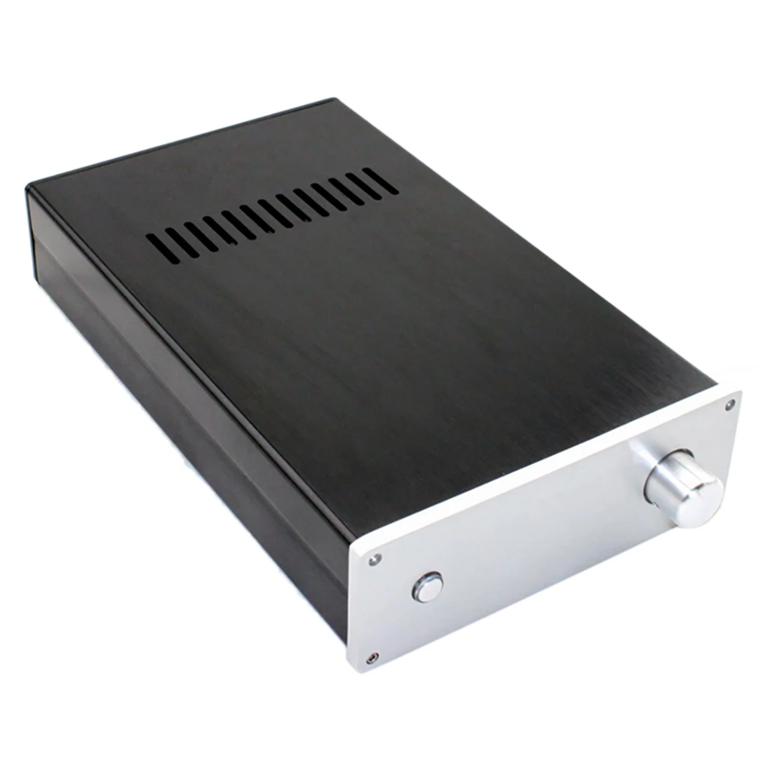 

Amplifier Housing,LM3886 All Aluminum Amplifier Chassis DIY Audio Amplifier Housing with Power Outlet