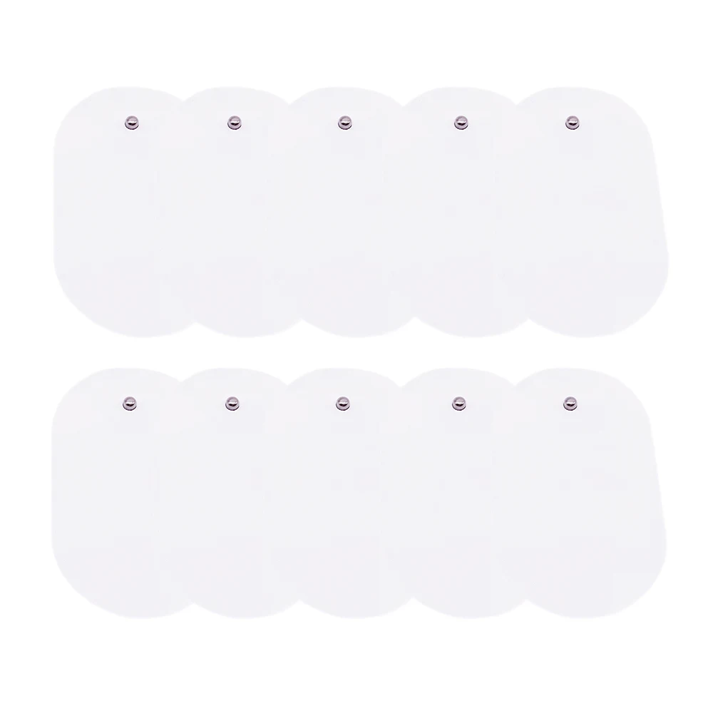 

10pcs Silicone Gel Tens Electrode Pads Replacement Patches Tens Fisioterapia Massage Stickers EMS Muscle Stimulation Accessories
