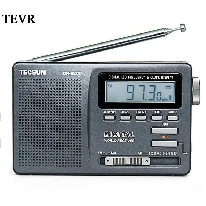 

Dr-920c portable digital FM radio displays FM / MW / SW full band semiconductor clock radio, and supports timing on / off