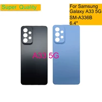 10pcslot for samsung galaxy a33 5g a336 sm a336b housing back cover case rear battery door chassis housing replacement