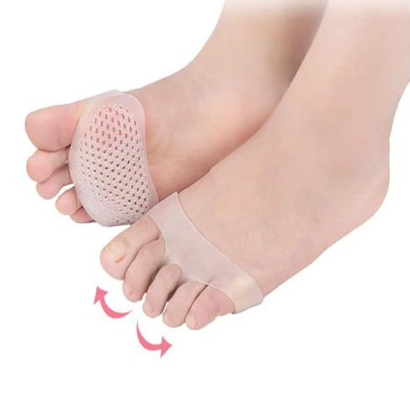 4PCS Silicone Forefoot Pads Pain Relief High Heels Half Insoles for Women Foot Protector Toe Separator Cushion Pads Shoes Pad
