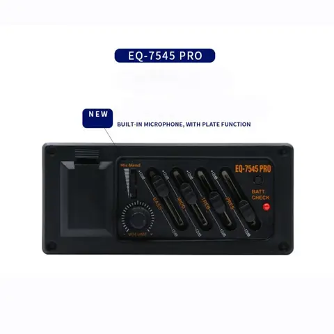 4-полосный гитарный звукосниматель 7545R черный