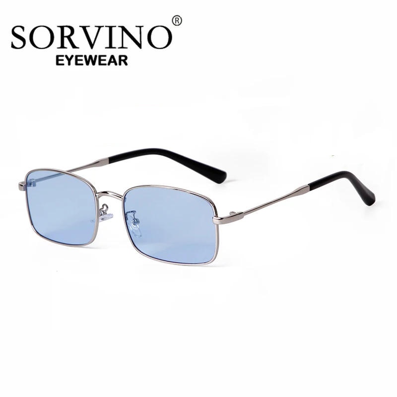 SORVINO черные прямоугольные солнцезащитные очки