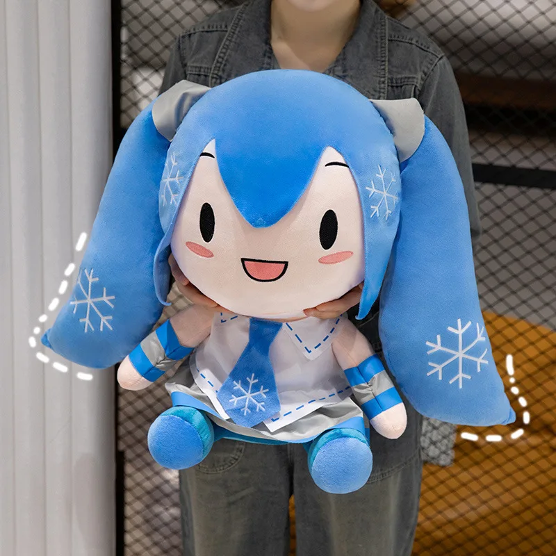 Фото Плюшевая игрушка Kawaii Miku Fufu, 25 см, мягкая подушка, милый подарок на день рождения, аниме-кукла №1
