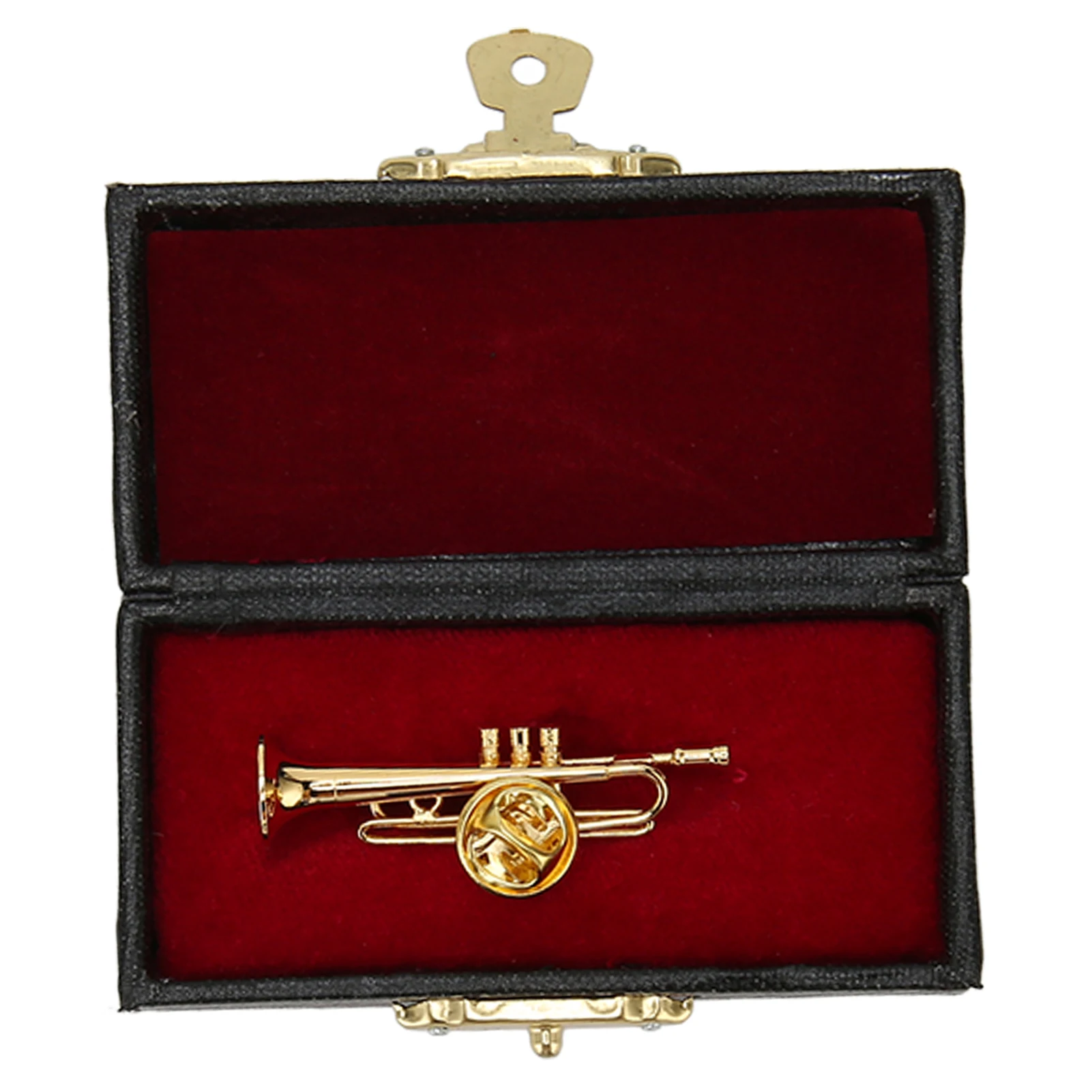 

Metal Flute Model Mini Flute Replica Gold Color High Simulation for Family