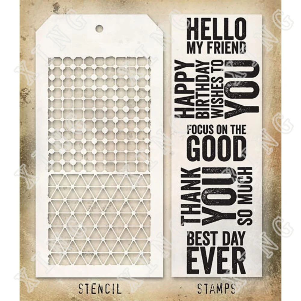 

Bold Sayings Grid Dot Diamonds Silicone Stamps Stencil Scrapbooking New Make Photo Album Card Diy Paper Embossing Craft Supplies