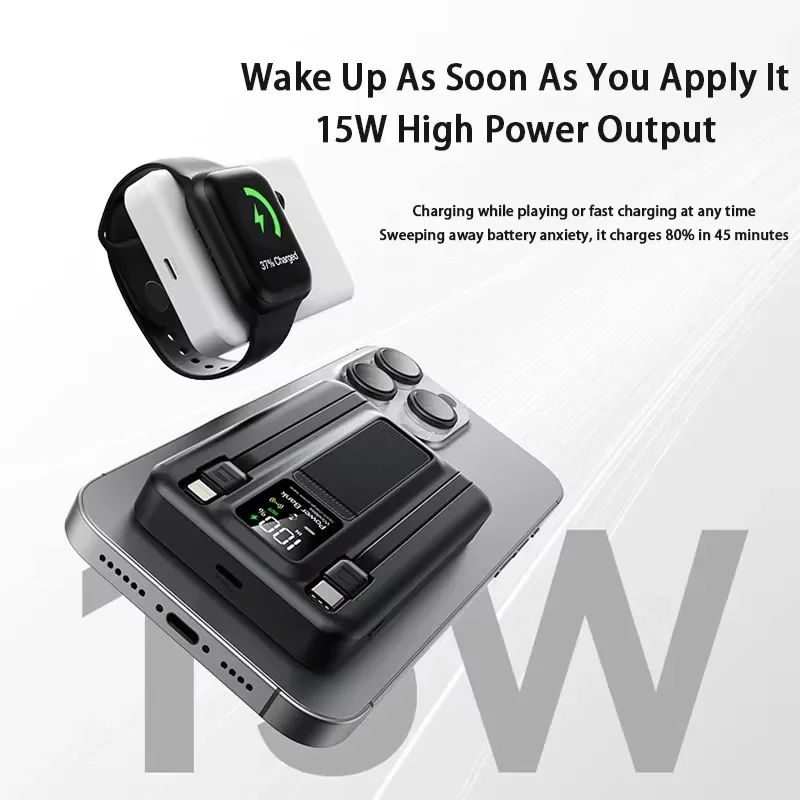20000mAh 15W Беспроводной магнитный мобильный источник питания 22.5W Быстрая зарядка