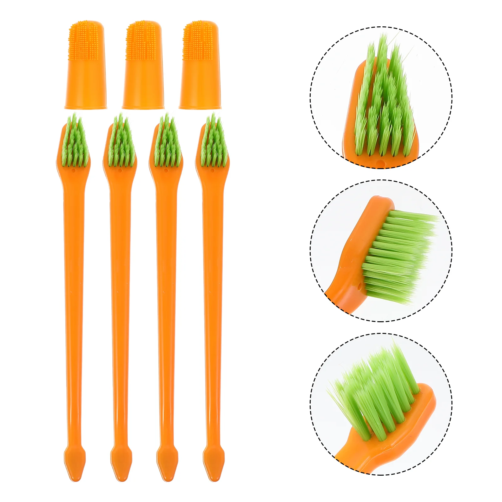 

1 Set Dog Toothbrushes Pet Double-head Toothbrush Puppy Oral Care Tools