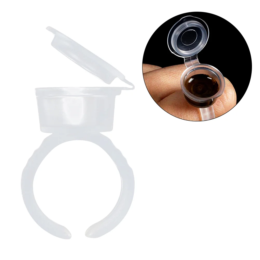 

Ring Glue Ink Rings Cup Holder Pigment Disposable Cups Makeup Lashes Lash Organizer