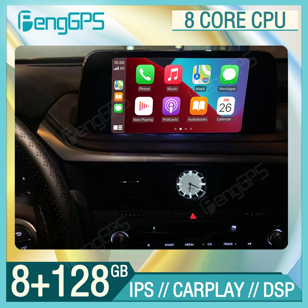 

12.8 Inch 8+128GB Android10 Stereo Radio For Lexus RX330 Auto Carplay GPS Navigation Receiver DSP Car Multimedia Player Headunit