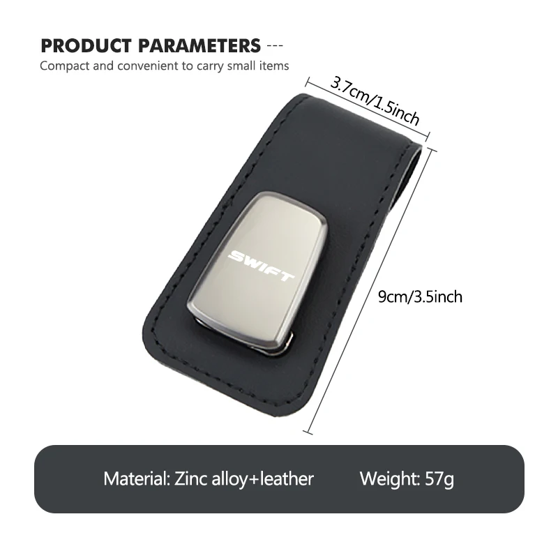 Для Suzuki автомобильный солнцезащитный козырек кожаный минималистичный зажим для