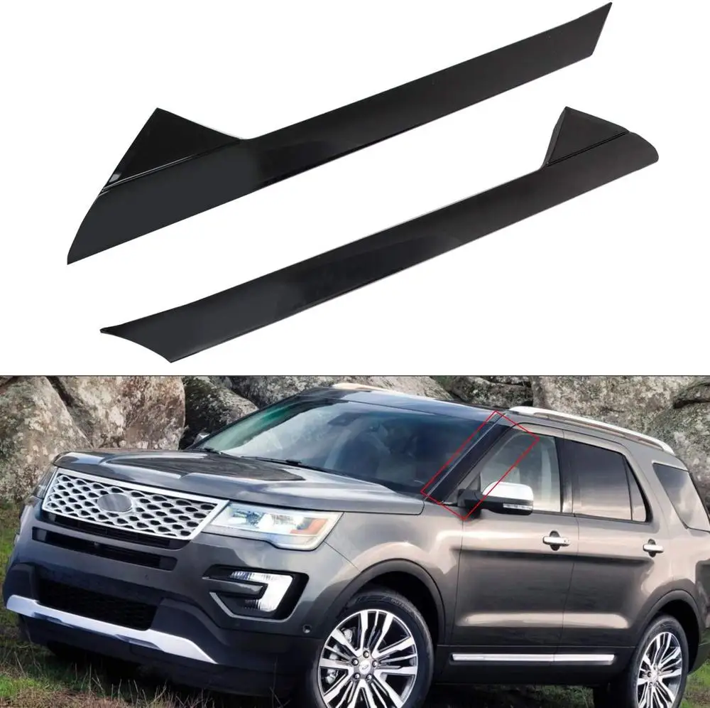 

For 2011-2019 2.3L / 3.5L Ford Explorer Windshield Outer Trim Molding Left Right Front Pair Side Dropshipping