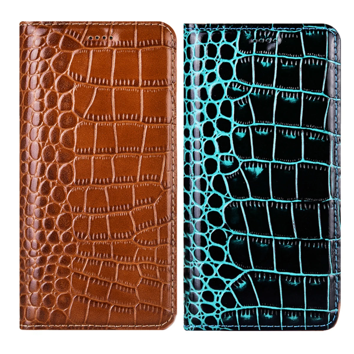 

Crocodile Genuine Leather Case For Samsung Galaxy S6 S7 Edge S8 S9 S10 S20 FE S21 Plus Note 20 Ultra 8 9 10 S10E Cover