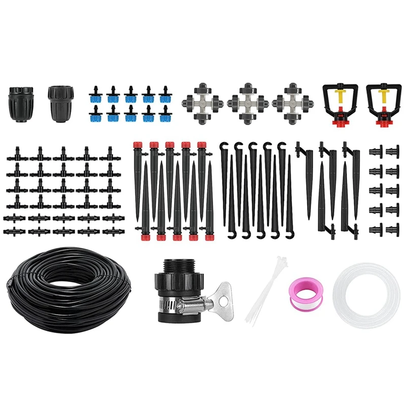 

Drip Irrigation Kits, 43/141Ft Garden Irrigation System With Adjustable Automatic Irrigation Set, DIY Plant Watering