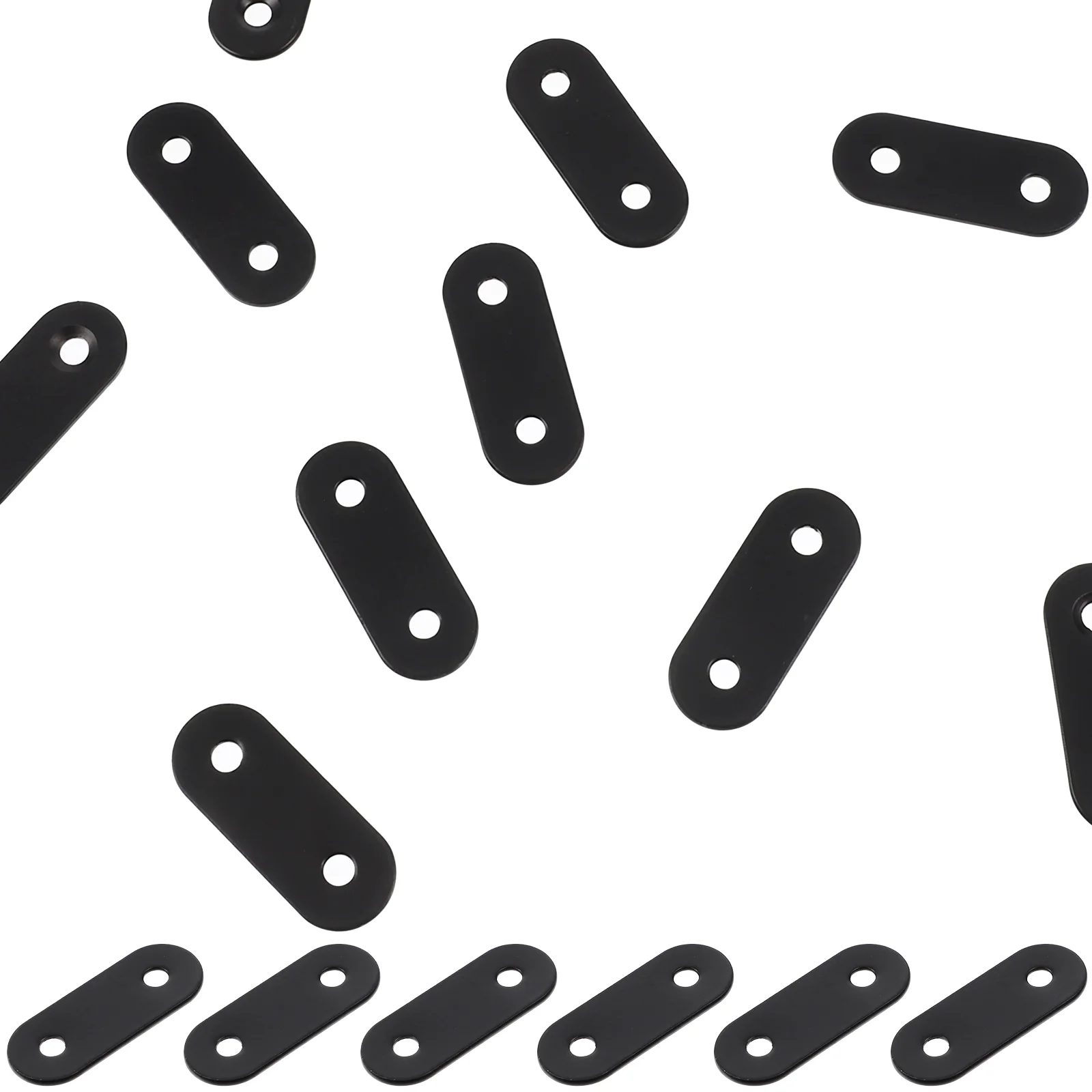 

20 Pcs Wall Brackets Metal Mounting Plate Shelves Braces Holder Straight Small Corner