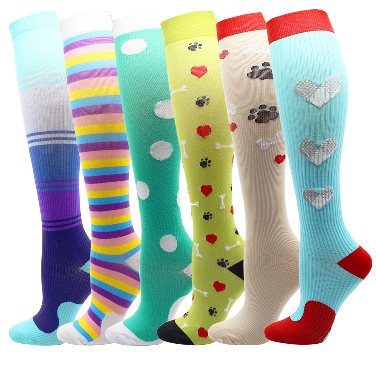 Compression Socks Marathon Cycling Running Nursing Hiking Travel Sports Socks Medical Edema Diabetes Varicose Veins Men Socks
