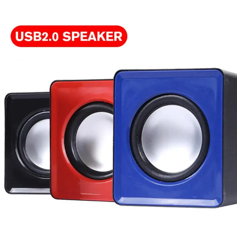 

1 Pairs Mini Computer Speaker USB Wired Speakers Universal Stereo Sound Surround Loudspeaker For PC Laptop Notebook 2023