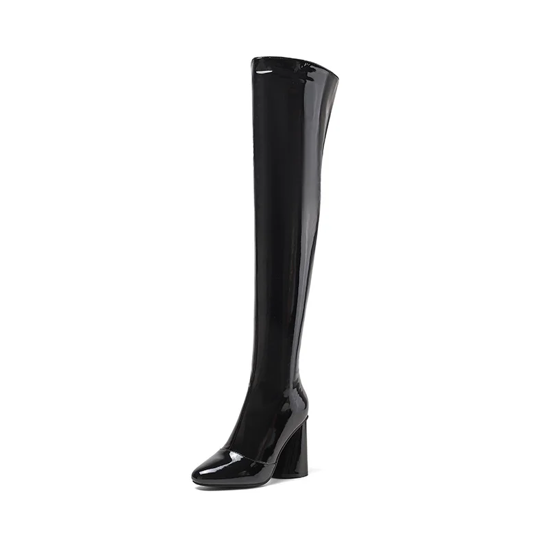 Новинка 2022 женские римские сапоги до середины икры на высоком каблуке Женская