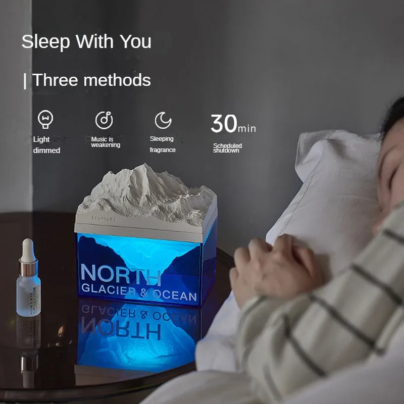 

Glacier Blue Wireless Speaker with High-fidelity Sound and Strong Bass, 7-in-1 Multi-functional Qixi Gift for Boyfriend