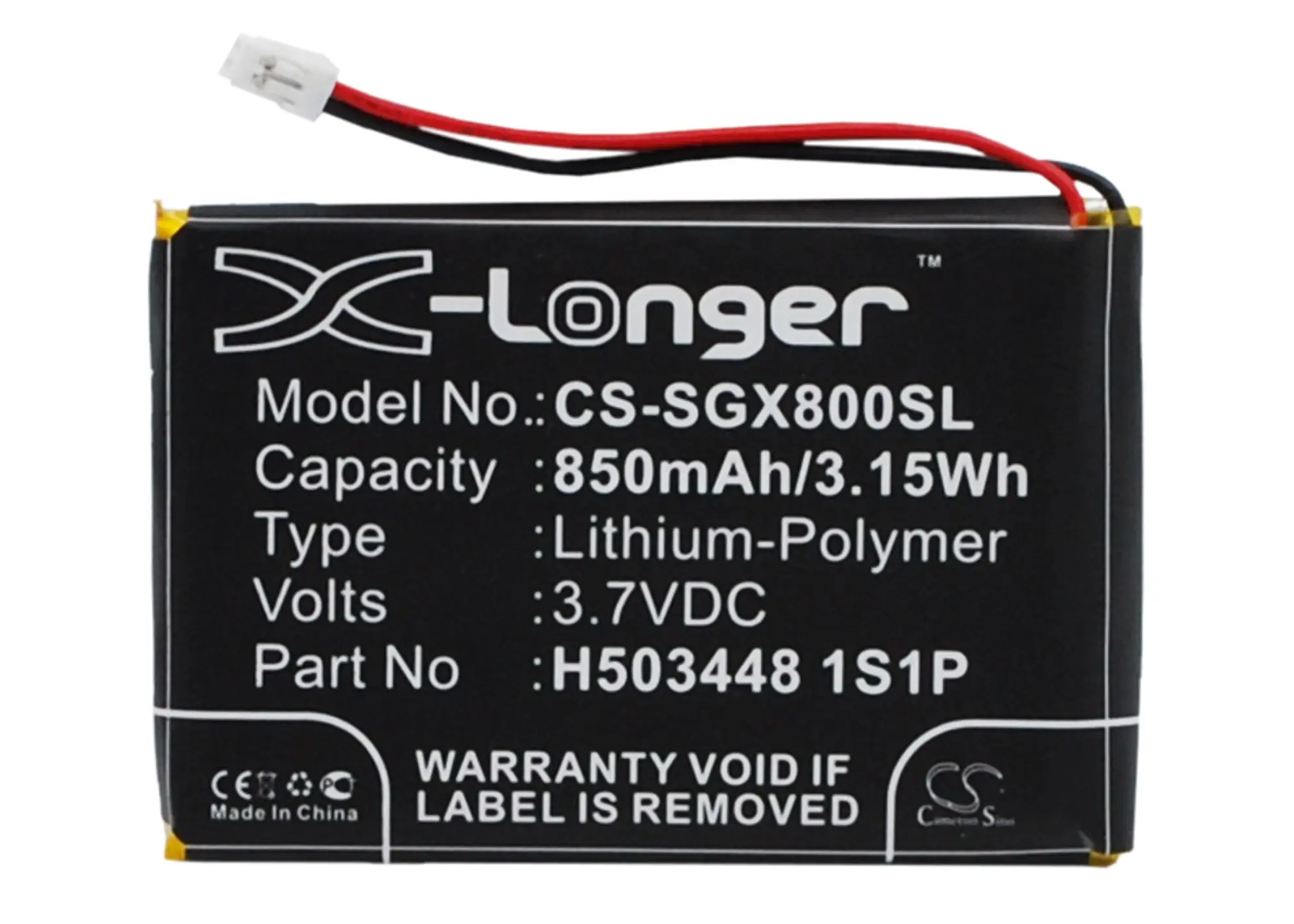 

850mAh SkyGolf H503448 1S 1P Аккумулятор для SkyCaddie Aire II X8F SkyCaddie Aire 2 SkyCaddie Aire