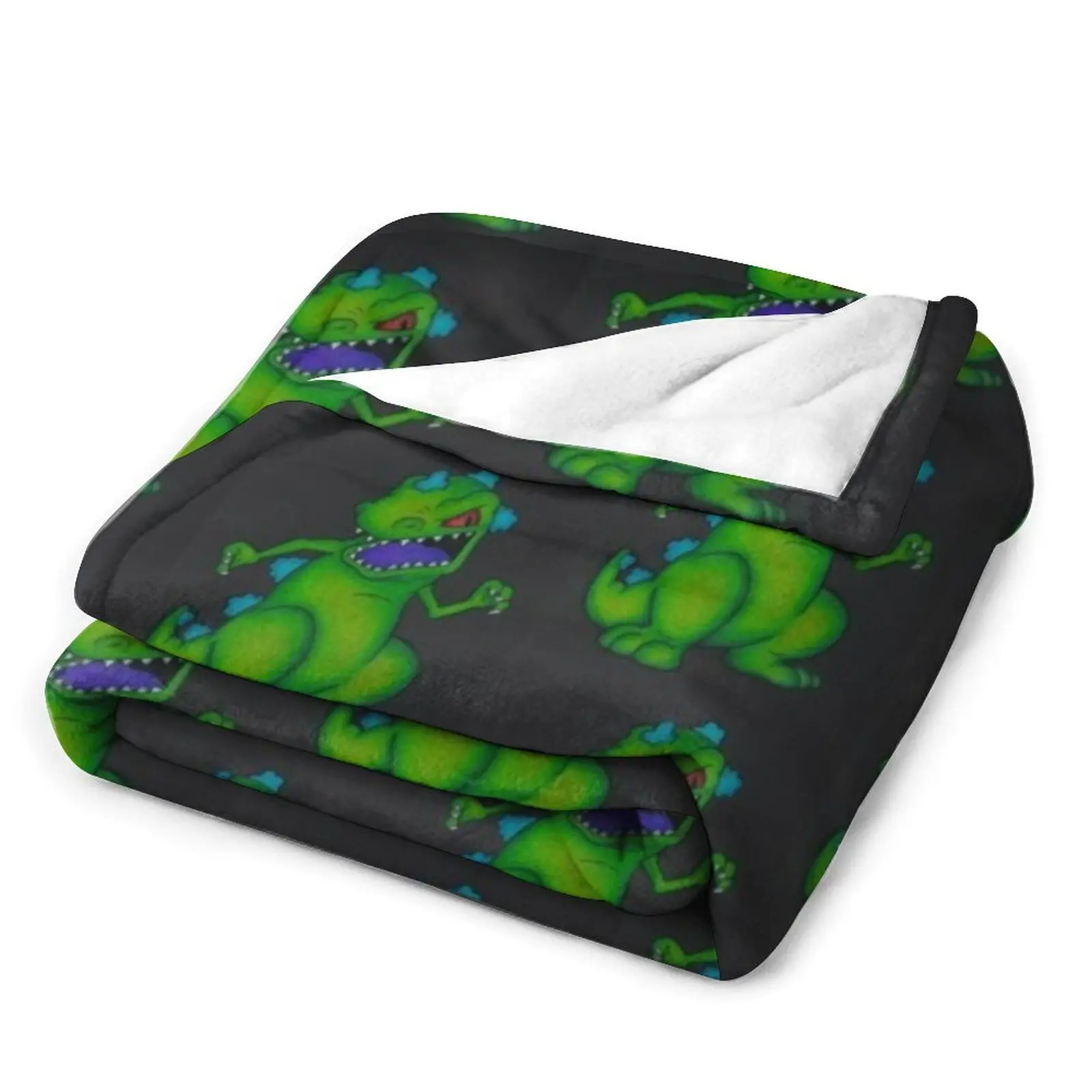 Reptar Rugrats Карандашный рисунок Динозавр T-Rex Никелодеон Плед Диван Декоративные