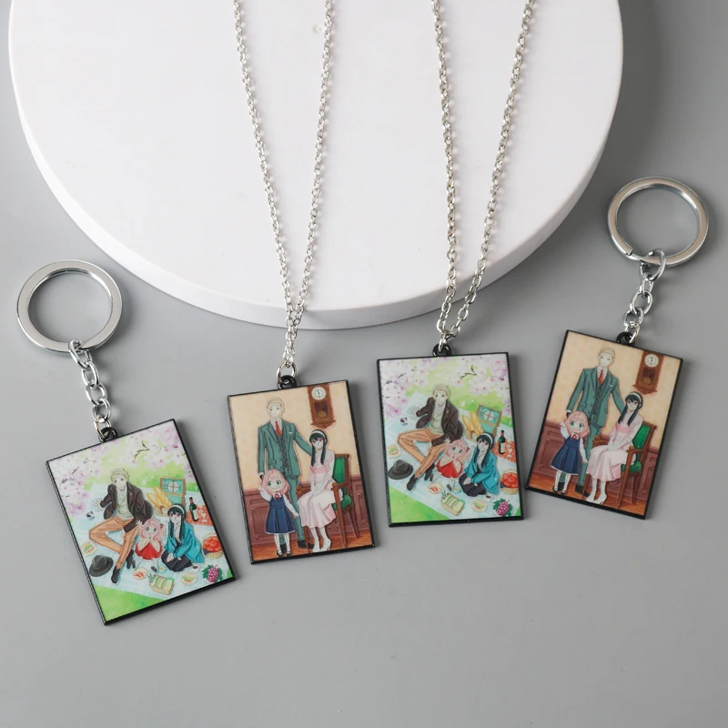 

Hot Anime Spy x Family Clavicle Chain Necklace Cosplay Cartoon Figure Anya Loid Forger Yor Forger Pendant Collier For Gifts
