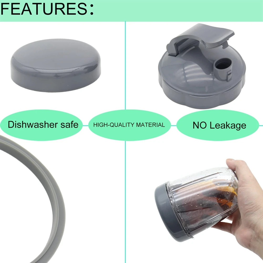 Запасные части для чашек блендера с плоской крышкой и откидной совместимые