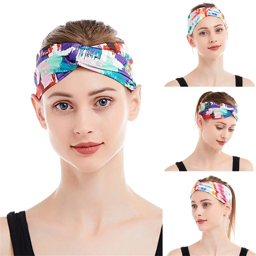 

Knotted Head Wrap Knotted Hairband Stretchy Wide Headwrap Twisted Hair Bands Criss Cross Hair Band Criss Cross Turban