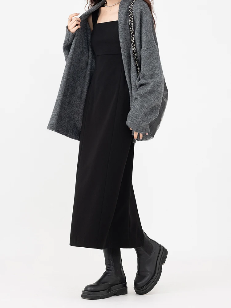 Корейская серия свитер средней длины кардиган женский осенний пригородный