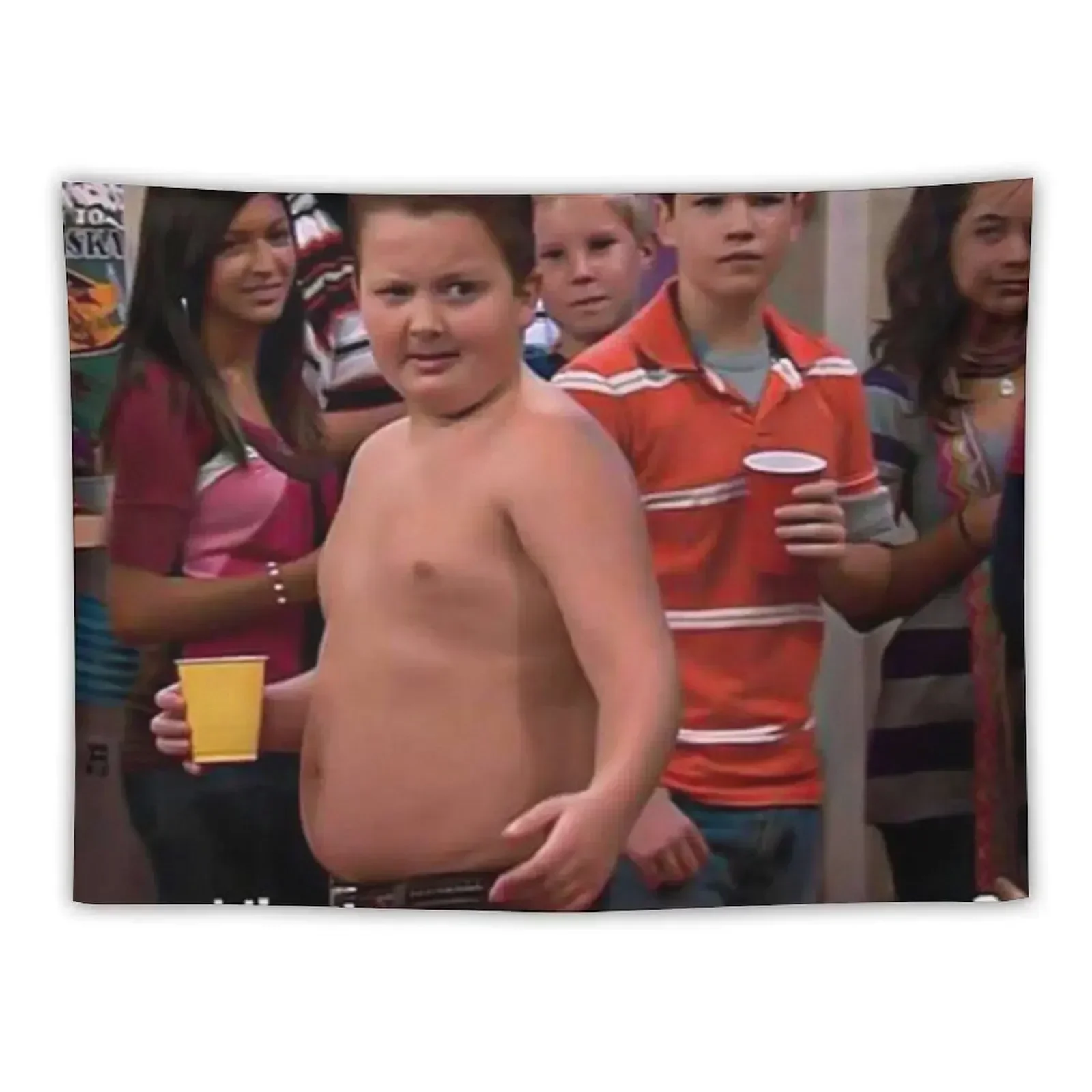 Забавный Gibby Что ты полицейский? Гобелен Kawaii Декор комнаты Украшение Корейский