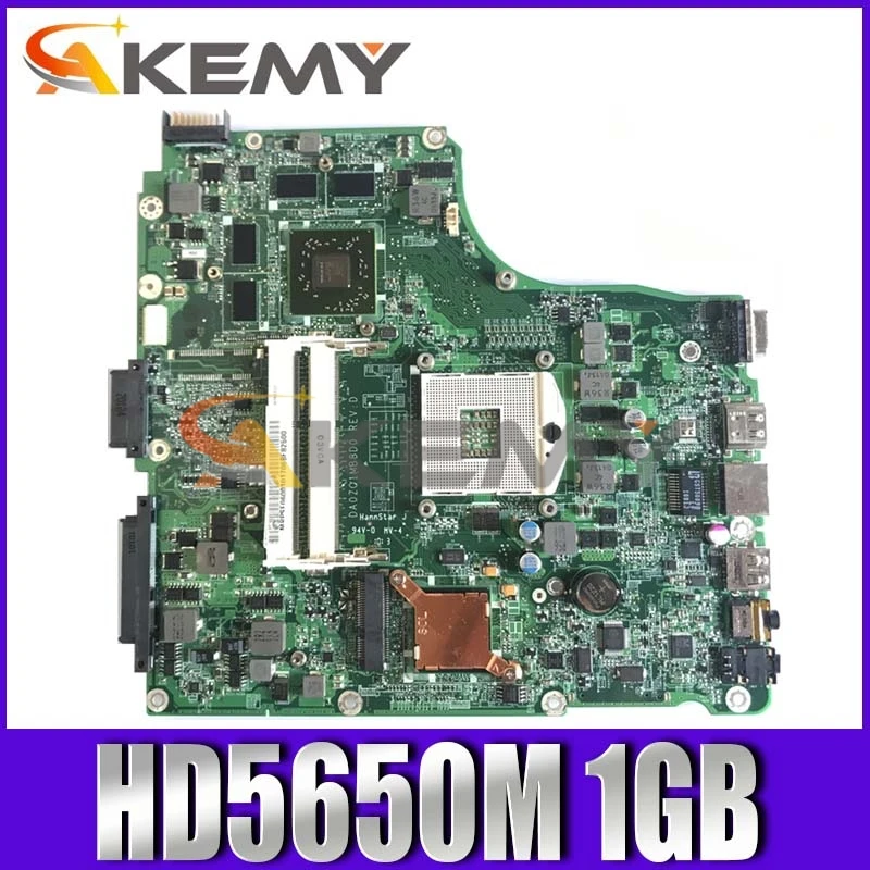 

MBPVL06001 DA0ZQ1MB8F0 Para Acer aspire 4820 laptop motherboard HM55 4820TG DDR3 HD 5650 M 1 GB CPU Livre