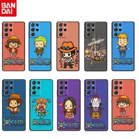 one piece red luffy for samsung galaxy s22 s21 s20 ultra plus pro s10 s9 s8 s7 4g 5g soft black phone case funda coque