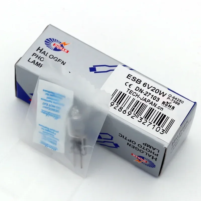 ESB 6 В 20 Вт галогенные лампы G4 pin вольфрамовая лампа для микроскопа Olympus CX21 64250