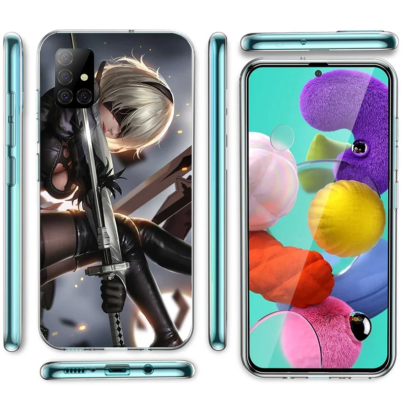 Чехол для телефона 2B Nier Automata с аниме Samsung Galaxy A51 A41 A31 A21S A11 A01 A71 A50S A40 A30 A20S A10S A6 A7 A8 A9