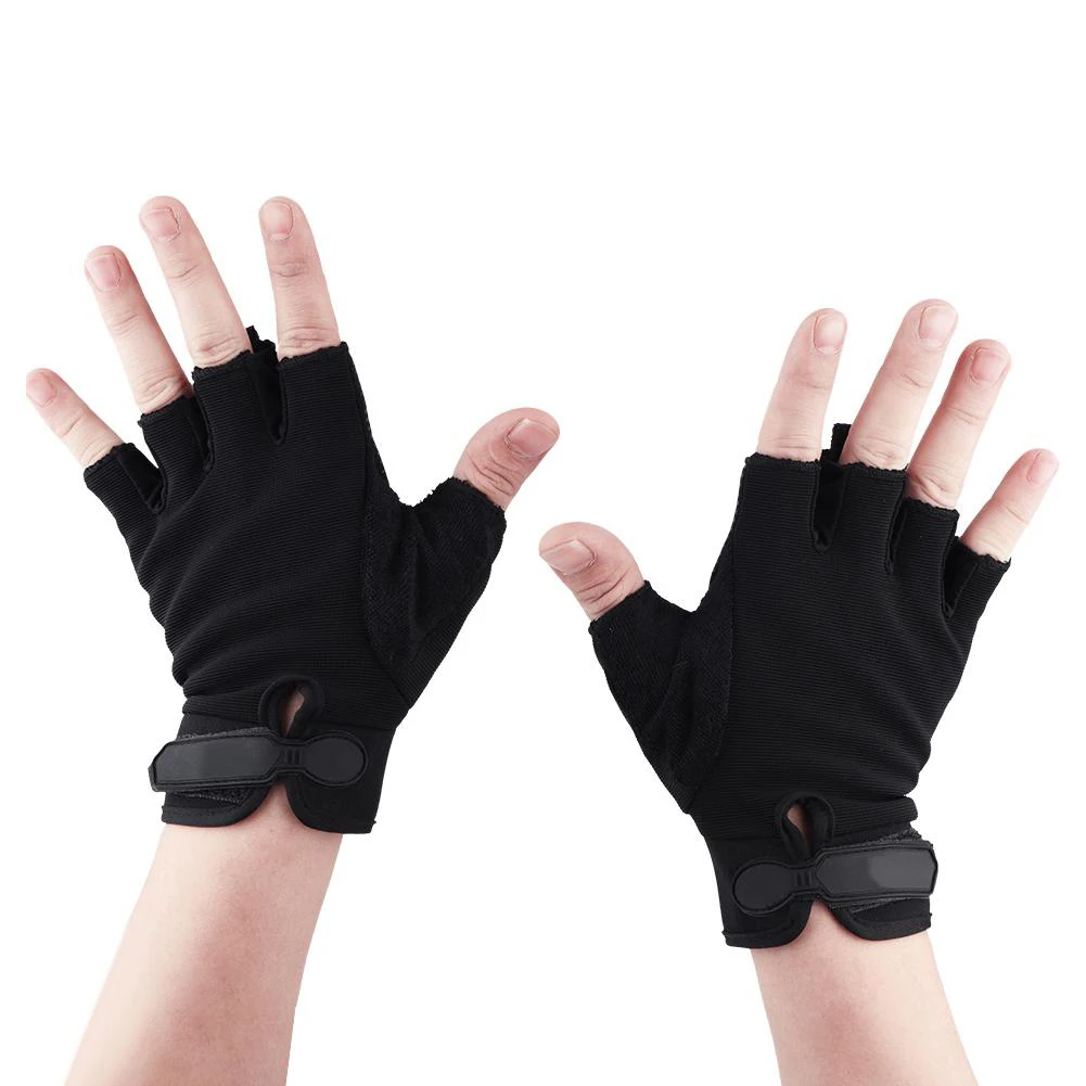 

Outdoor Cycling Non-slip Sunscreen Breathable Half-finger MTB Gloves Nylon Glove Elastic Texture Wear-resistant Cycling Gloves