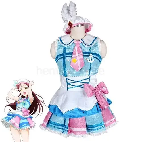 Женский костюм для косплея Love Live Sunshine Aqours OP1 с 9 персонажами из м/ф таками Чика