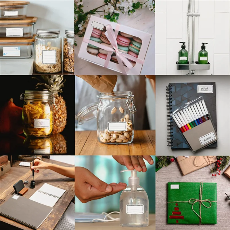 Легко снимаемые Наклейки 60x30 мм подходят для банок джема морозильников пищевых