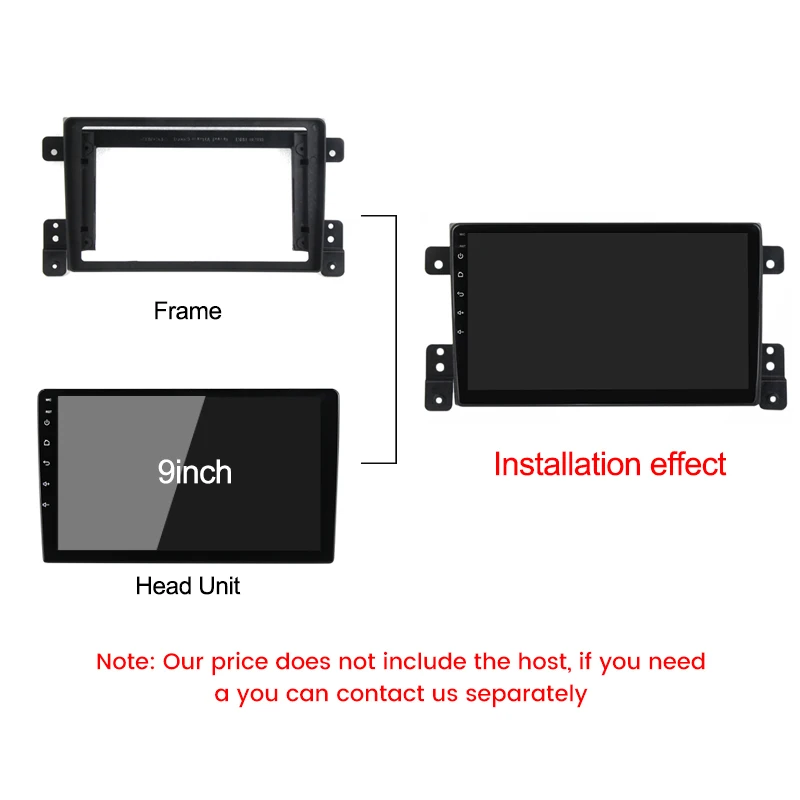 Рамка автомобильного радиоприемника TomoStrong для Suzuki Grand Vitara 2005-2017 с сильным